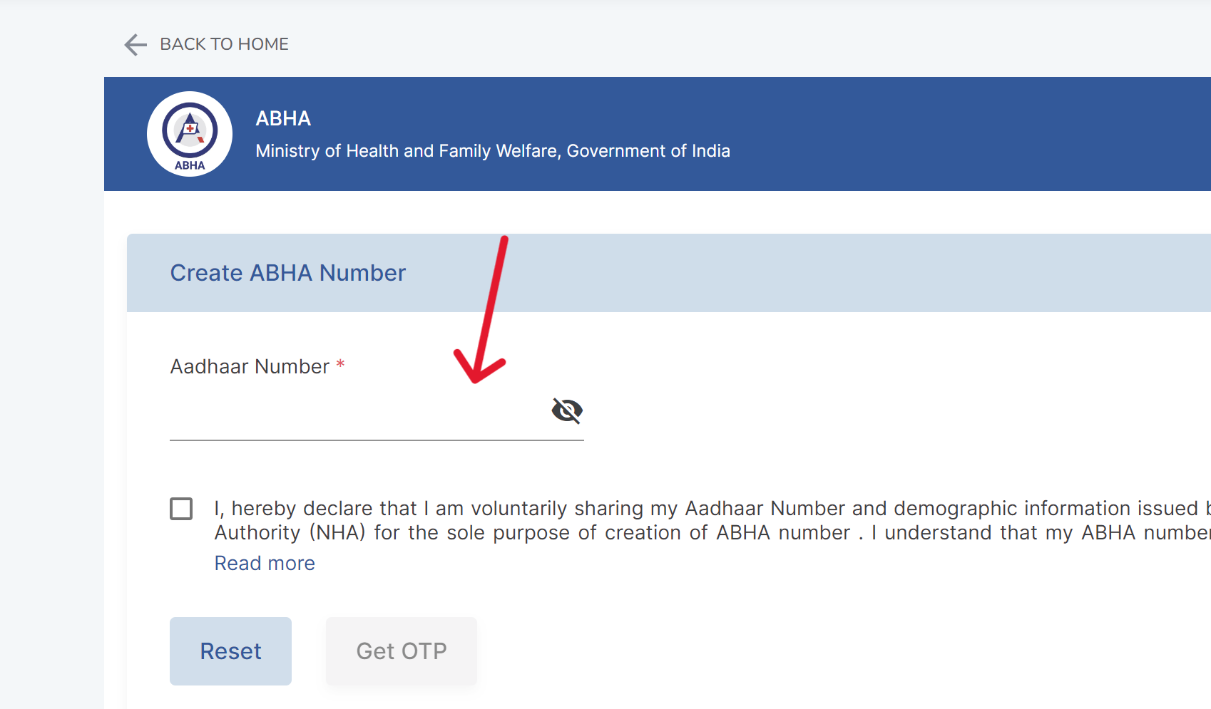 Create ABHA Number Using UMANG