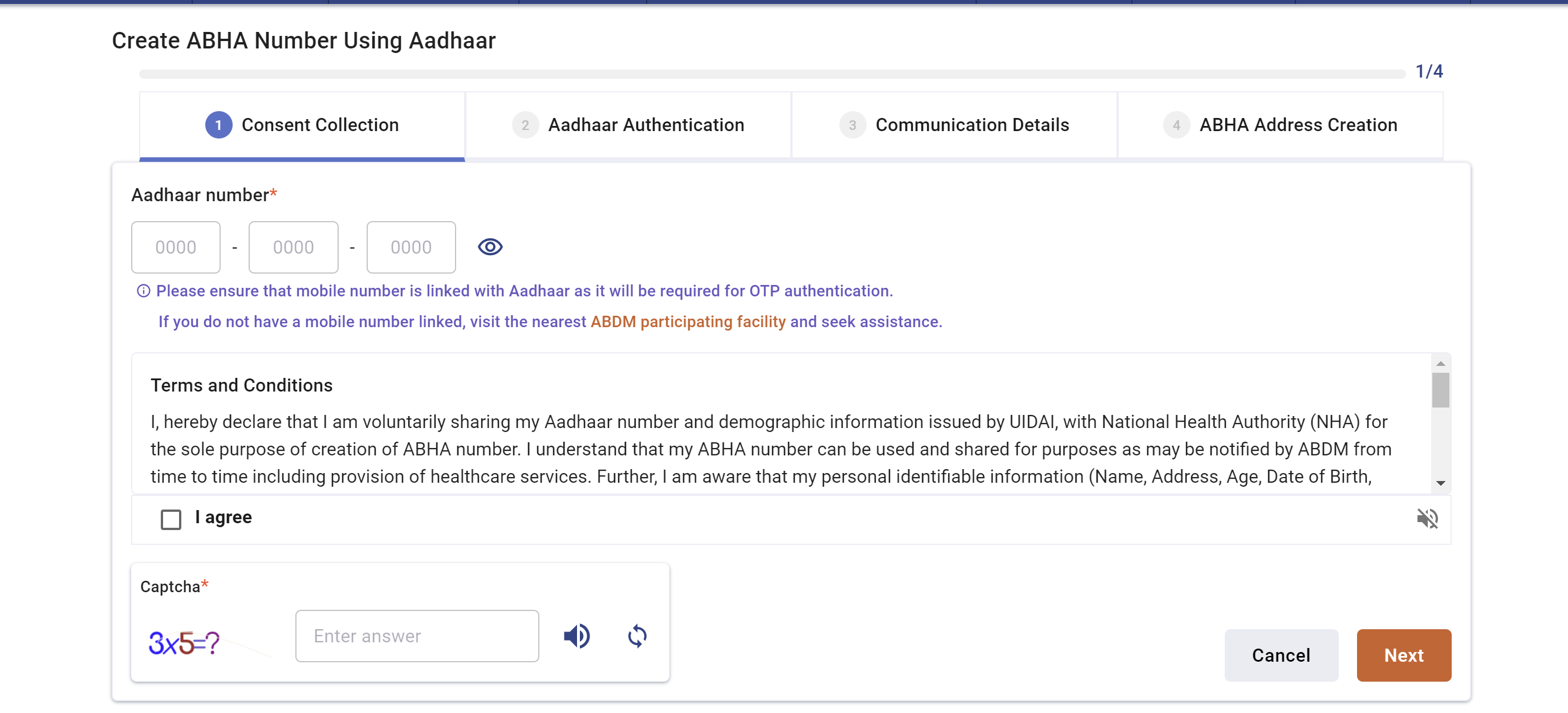 Create ABHA Using Aadhaar