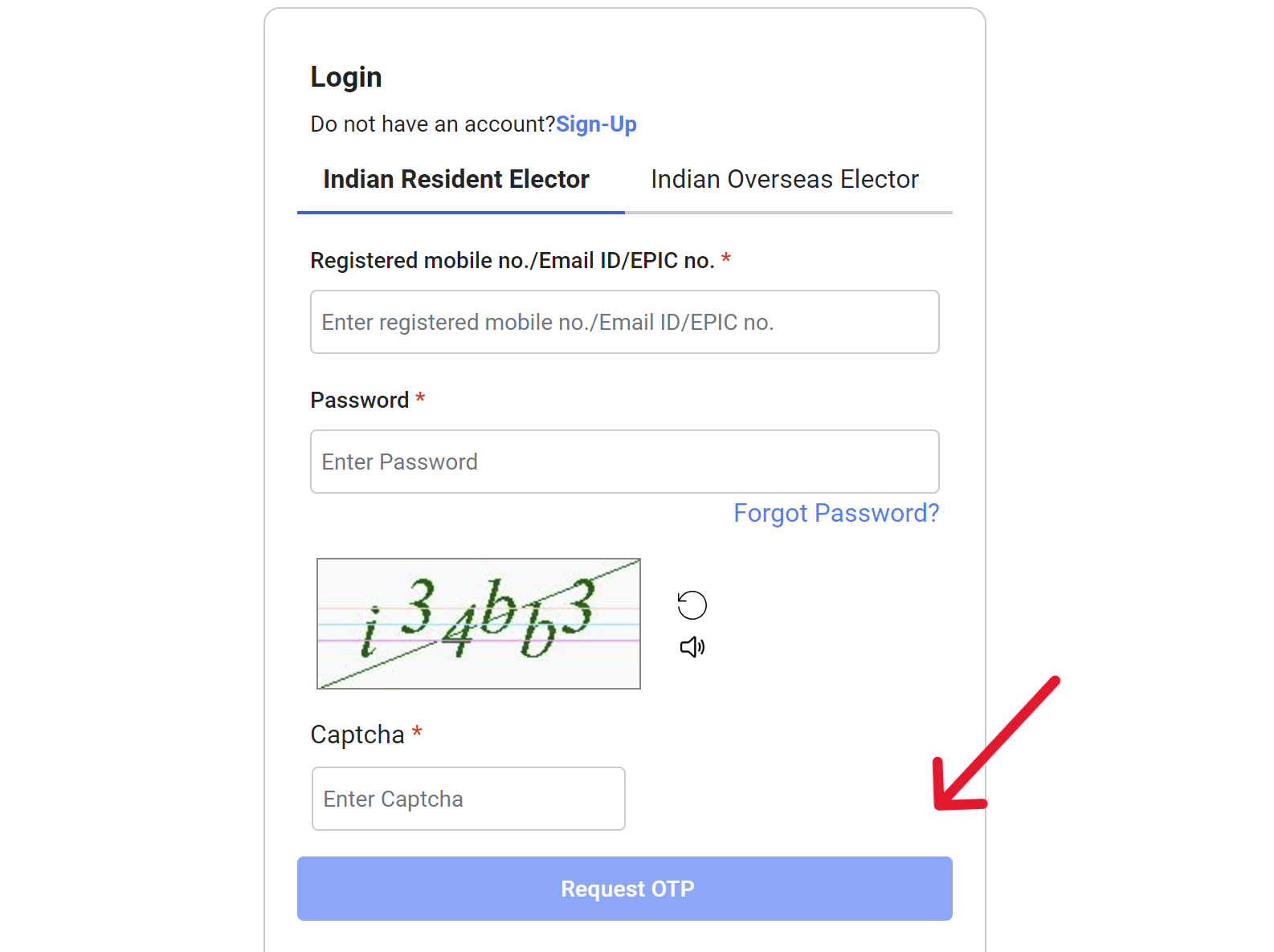 Login on nvsp portal