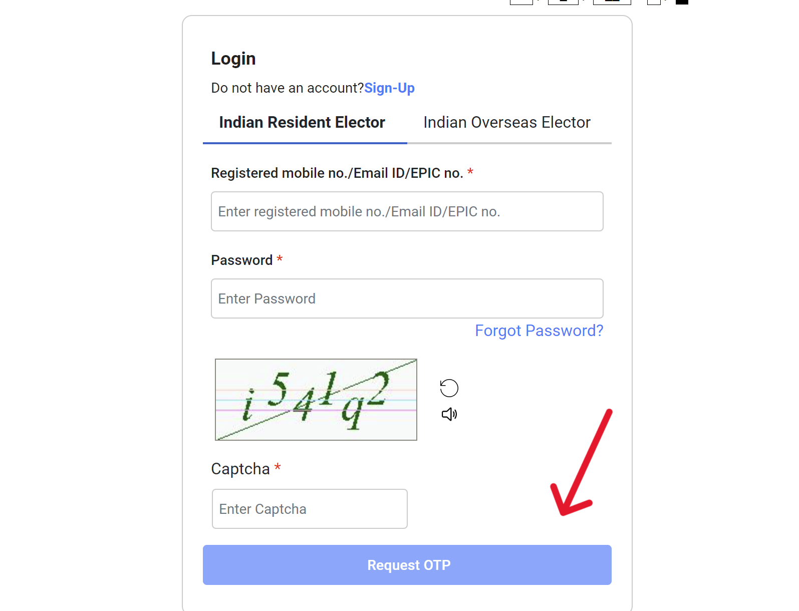 NVSP Login Process