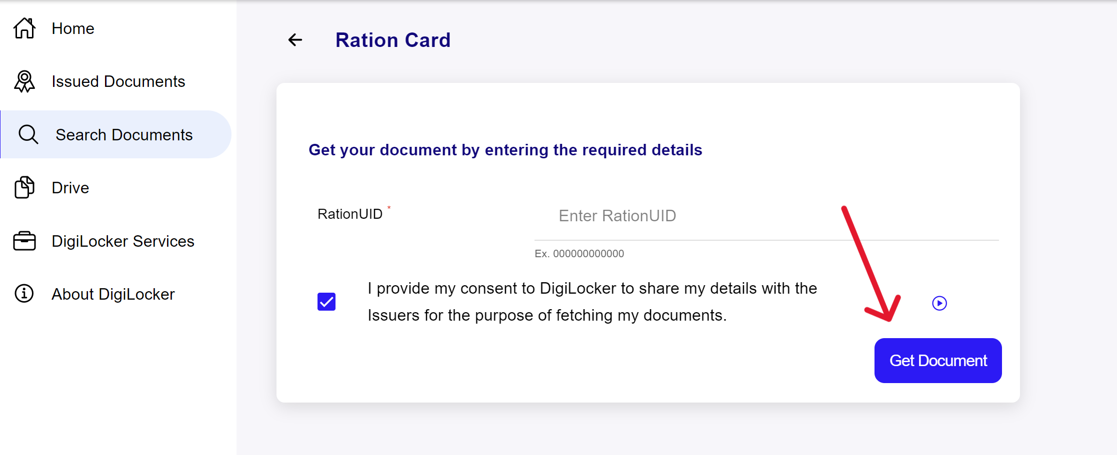 Rajasthan Ration Card Download DigiLocker