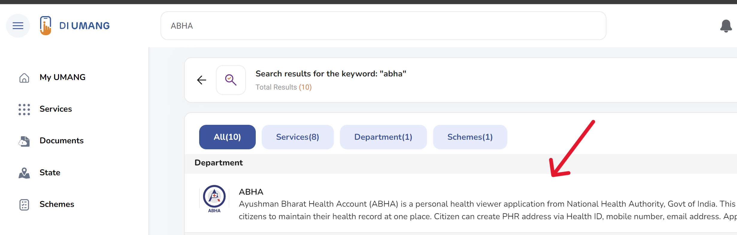 Search ABHA