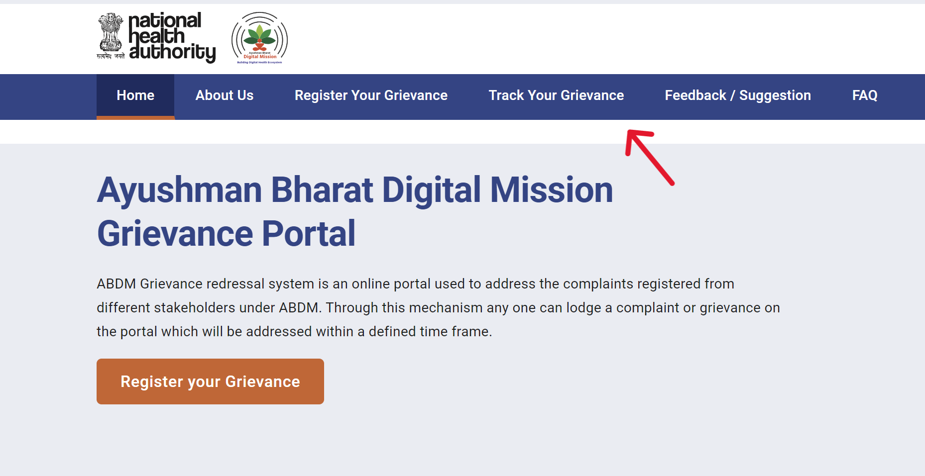 Track Your Grievance