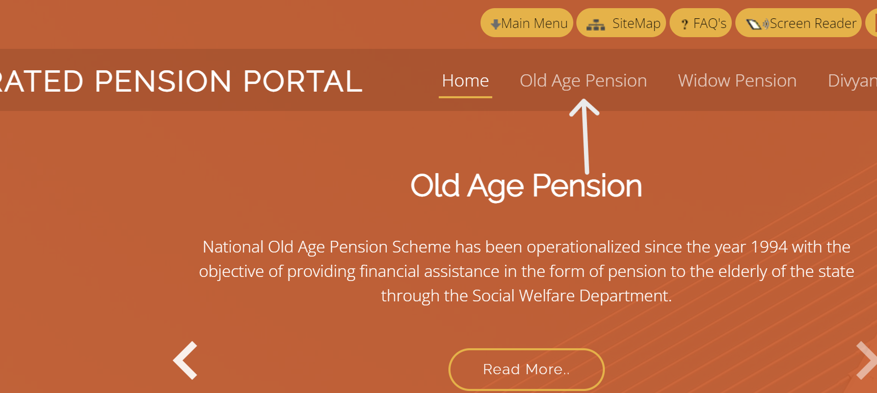 UP Old Age Pension
