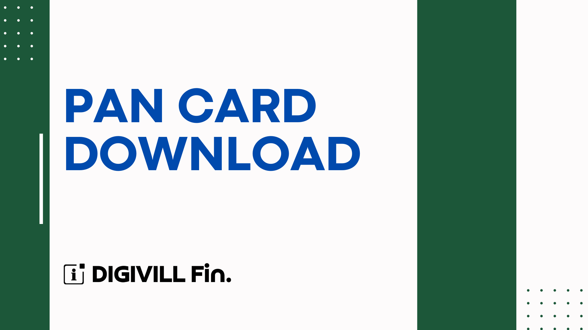 PAN Card Download - Print ePAN Card On NSDL, UTIITSL and E-Filing Portal