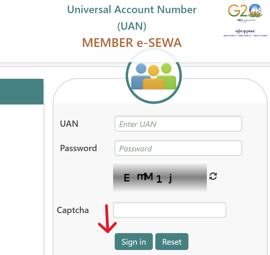 UAN Login Page