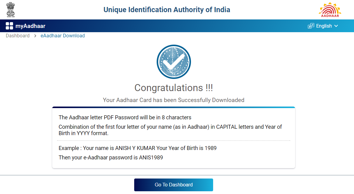 Masked Aadhaar