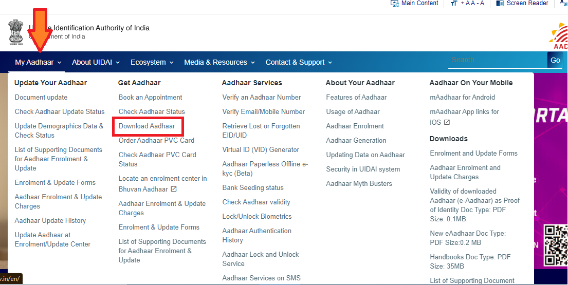 UIDAI Official Portal