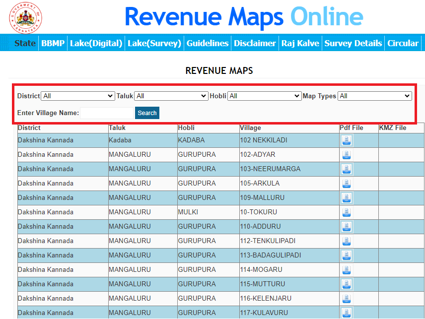 Revenue Maps Online