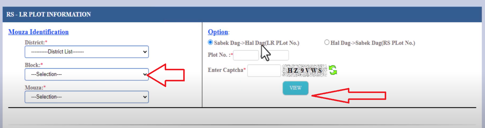 Select Plot Type