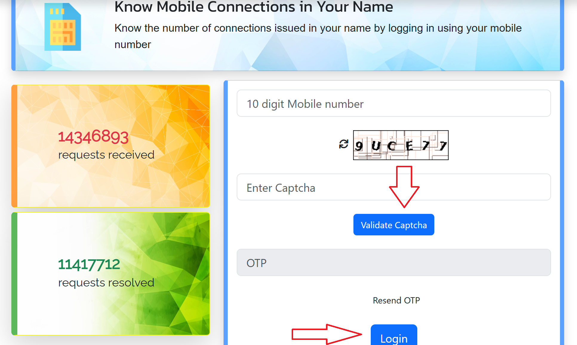 Tafcop Mobile Number