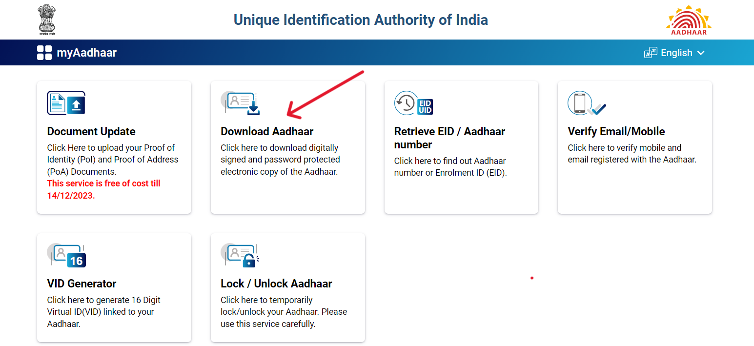 Aadhaar - Aadhar Card Download | Update | UIDAI Login - Unique ...