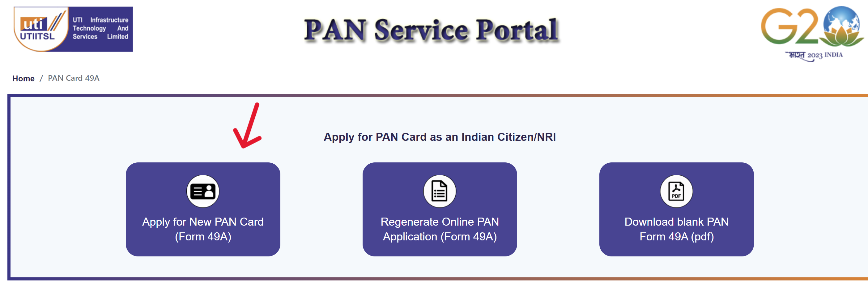 PAN Card Application - Apply for PAN Card Online