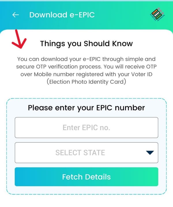 Voter ID Download - Download e-EPIC PDF